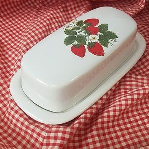 McCoy vintage Strawberry Butter dish